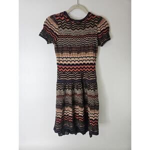 MISSONI Chevron Stripe Dress Sweater Dress Size 42